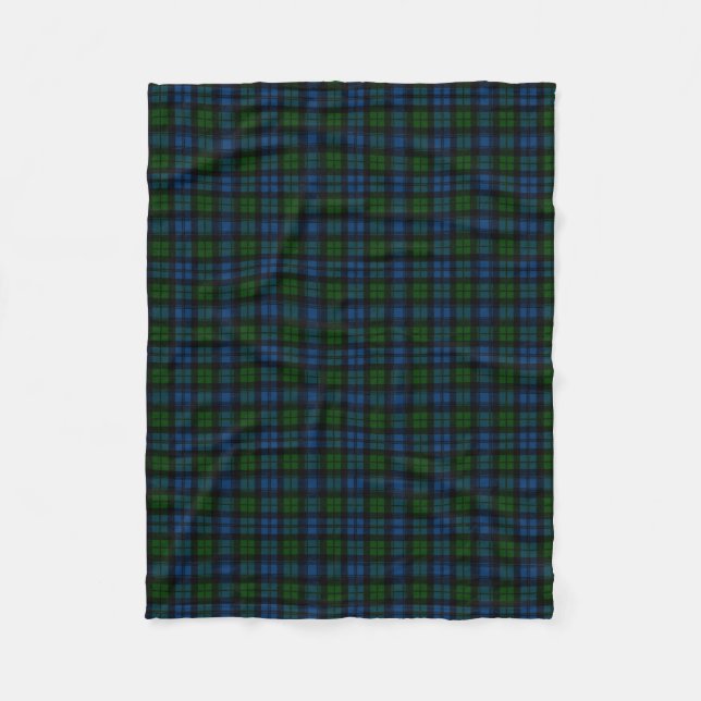 Couverture Polaire Clan écossais Campbell Militaire Tartan Plaid (Devant)