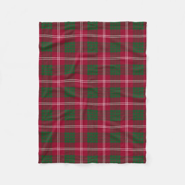 Couverture Polaire Clan écossais Crawford Tartan Plaid (Devant)