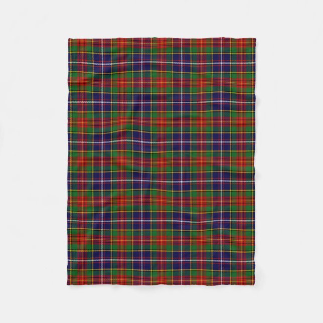 Couverture Polaire Clan écossais Crozier Tartan Plaid (Devant)
