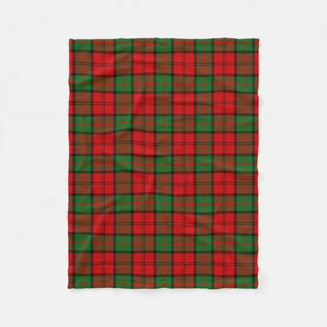 Couverture Polaire Clan écossais Dunbar Tartan Plaid (Devant)