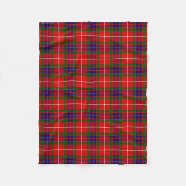 Couverture Polaire Clan écossais Fraser de Lovat Tartan Plaid (Devant)