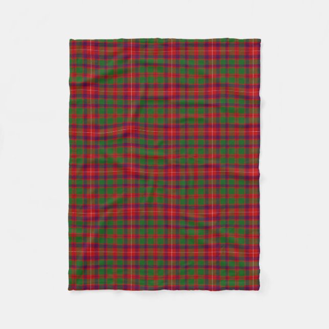 Couverture Polaire Clan écossais Geddes Tartan Plaid (Devant)