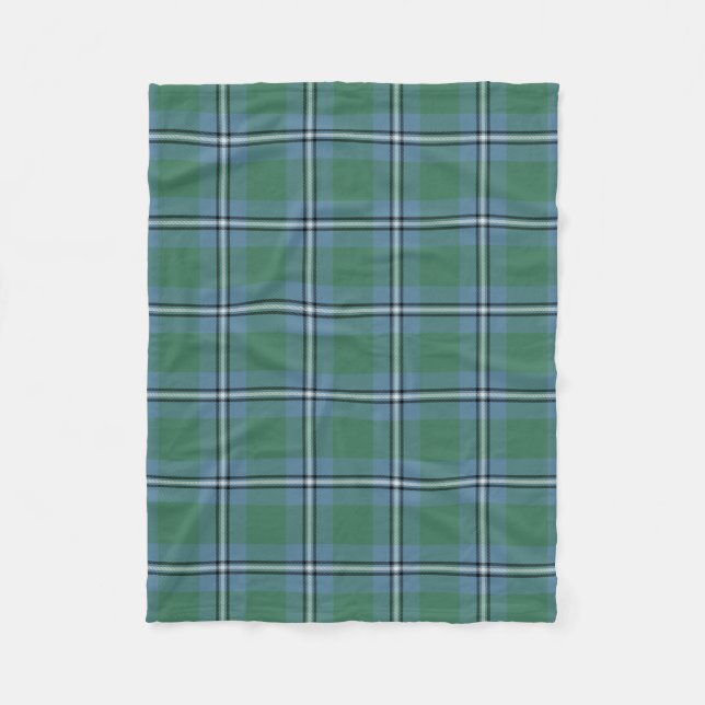 Couverture Polaire Clan écossais Irvine de DrumTartan Plaid (Devant)