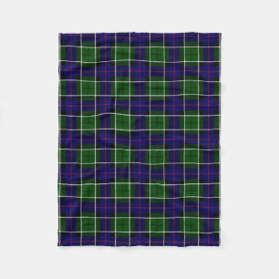 Couverture Polaire Clan écossais Leslie Tartan Plaid