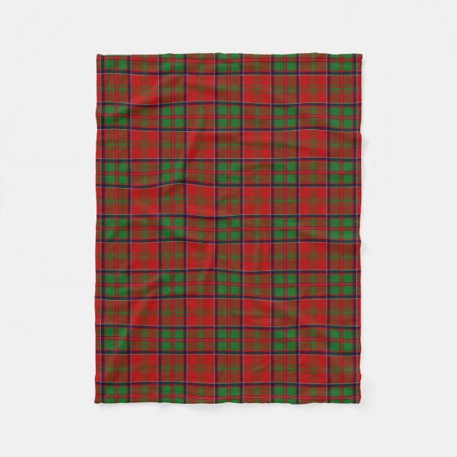 Couverture Polaire Clan écossais MacDonald de Glencoe Tartan Plaid (Devant)