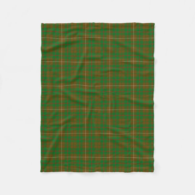Couverture Polaire Clan écossais MacKinnon Chasse Tartan Plaid (Devant)