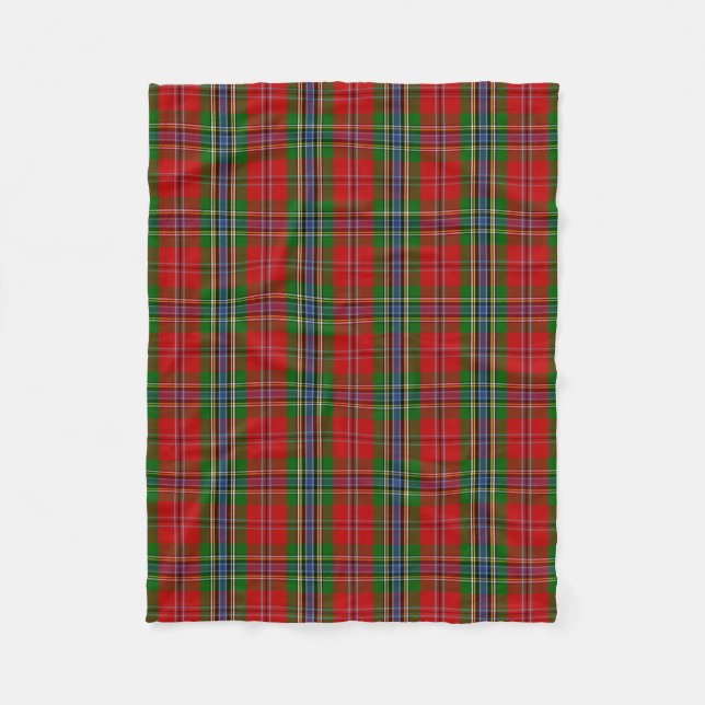Couverture Polaire Clan écossais MacLean de Duart Tartan Plaid (Devant)