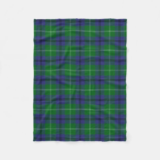Couverture Polaire Clan écossais Oliphant Tartan Plaid (Devant)