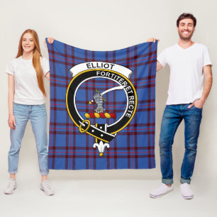 Couverture Polaire Clan Elliot Tartan Plaid