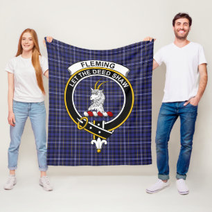 Couverture Polaire Clan Fleming Tartan Plaid