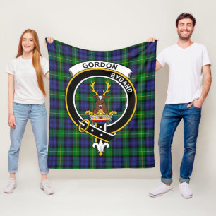 Couverture Polaire Clan Gordon Tartan moderne Plaid