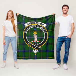 Couverture Polaire Clan Henderson Tartan moderne Plaid