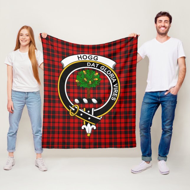 Couverture Polaire Clan Hog Tartan Plaid (En situation)