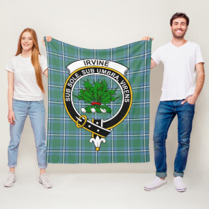 Couverture Polaire Clan Irvine Tartan Plaid