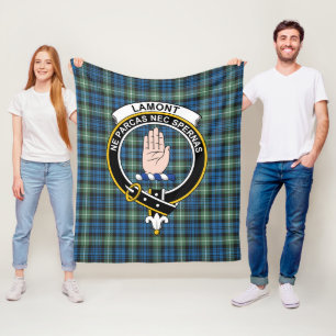 Couverture Polaire Clan Lamont Ancienne Tartan Plaid