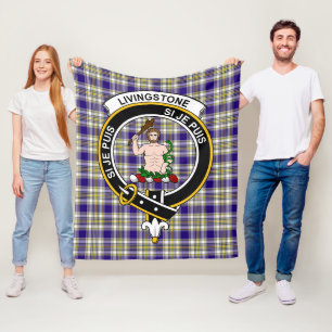 Couverture Polaire Clan Livingstone robe Tartan Plaid