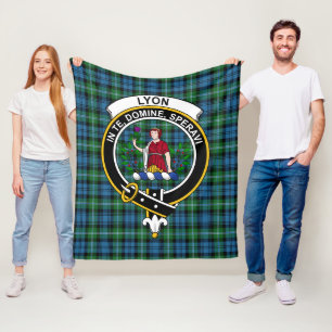 Couverture Polaire Clan Lyon Chasse Tartan Plaid