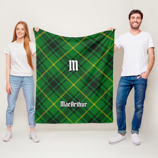 Couverture Polaire Clan MacArthur Tartan (En situation)