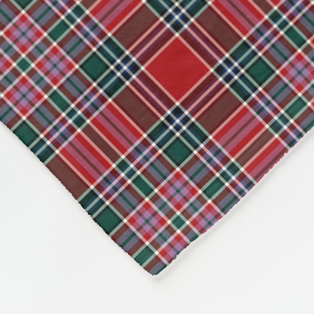 Couverture Polaire Clan MacBean Tartan Plaid écossais coloré (Coin)