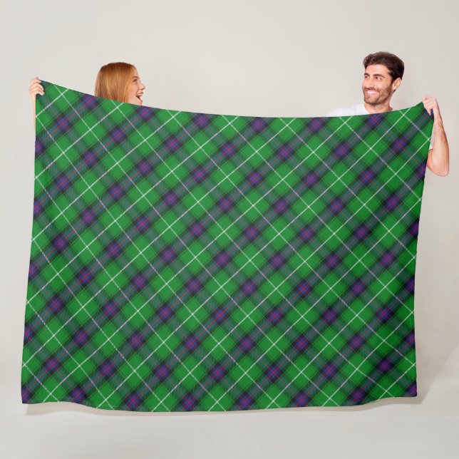 Couverture Polaire Clan MacDonald Tartan (En situation)