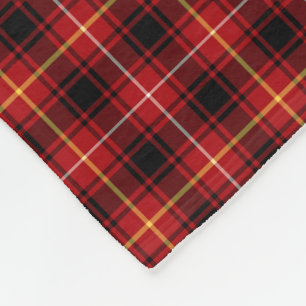 Couverture Polaire Clan MacIver Tartan Red Scottish Plaid