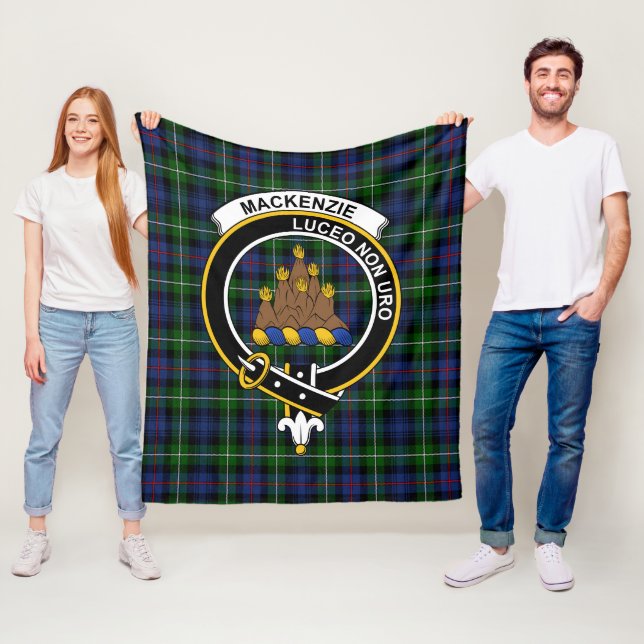 Couverture Polaire Clan MacKenzie moderne Tartan Plaid (En situation)