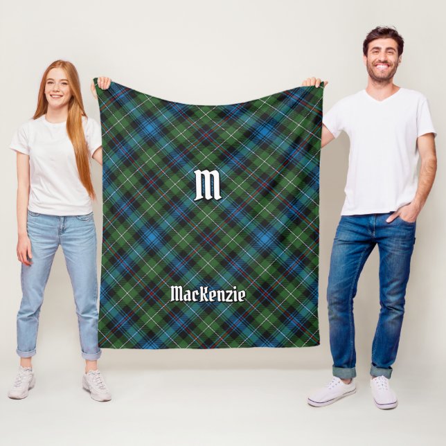 Couverture Polaire Clan MacKenzie Tartan Fleece Blanket (En situation)