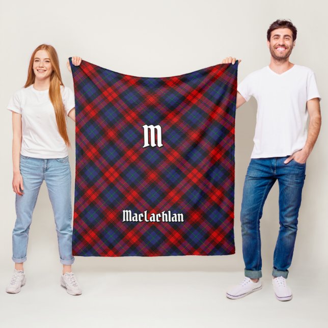 Couverture Polaire Clan MacLachlan Tartan (En situation)