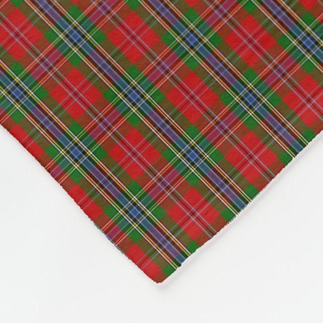 Couverture Polaire Clan MacLean de tartan de Duart (Coin)