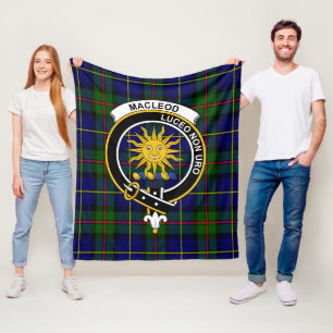 Couverture Polaire Clan MacLeod Lewis De Harris Modern Tartan Plaid