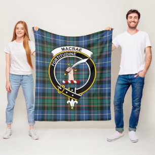 Couverture Polaire Clan MacRae Chasse Tartan Plaid Ancien