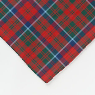 Couverture Polaire Clan Matheson Tartan Scottish Plaid Motif