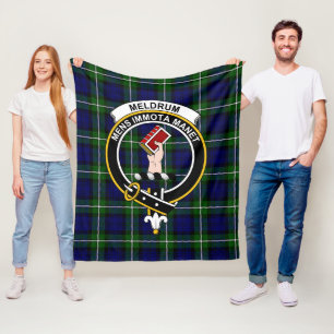 Couverture Polaire Clan Meldrum Forbes Tartan Plaid