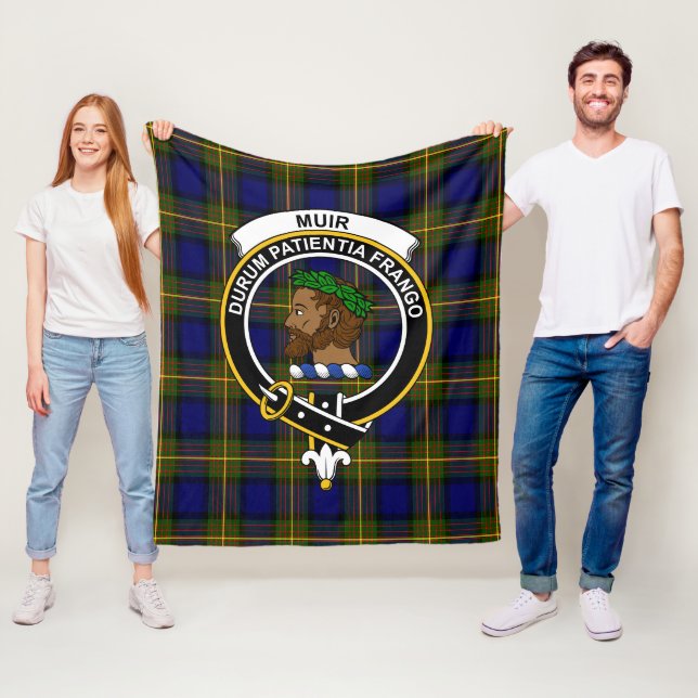 Couverture Polaire Clan Muir Tartan Plaid (En situation)
