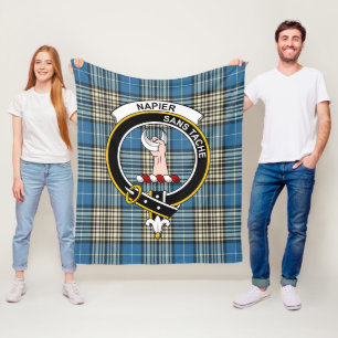 Couverture Polaire Clan Napier Plaid Tartan Ancien