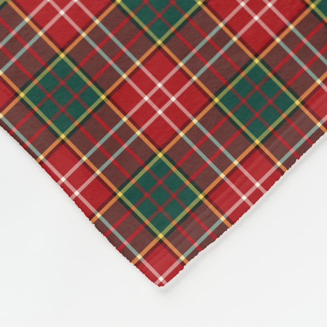 Couverture Polaire Clan Ogilvie Tartan Scottish Plaid Motif (Coin)