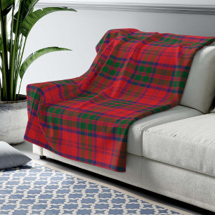 Couverture Polaire Clan Plaid personnalisé Grant Tartan Motif