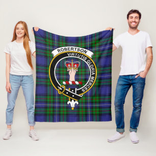 Couverture Polaire Clan Robertson Chasse Tartan moderne Plaid