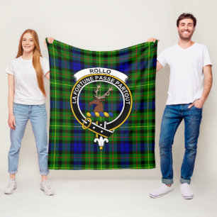 Couverture Polaire Clan Rollo Tartan Plaid