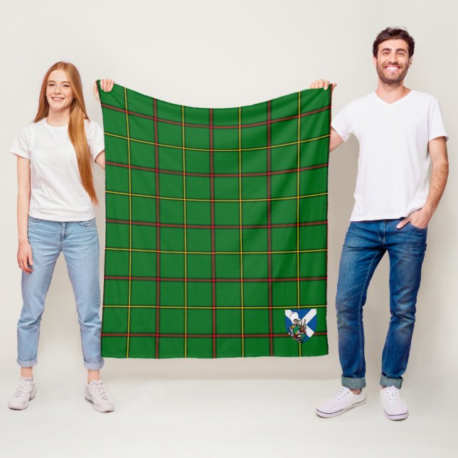 Couverture Polaire Clan Scotts de Mar Tartan Plaid (En situation)