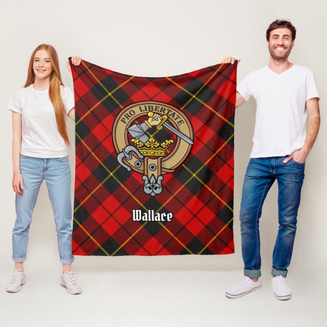 Couverture Polaire Clan Wallace Crest sur artan (En situation)