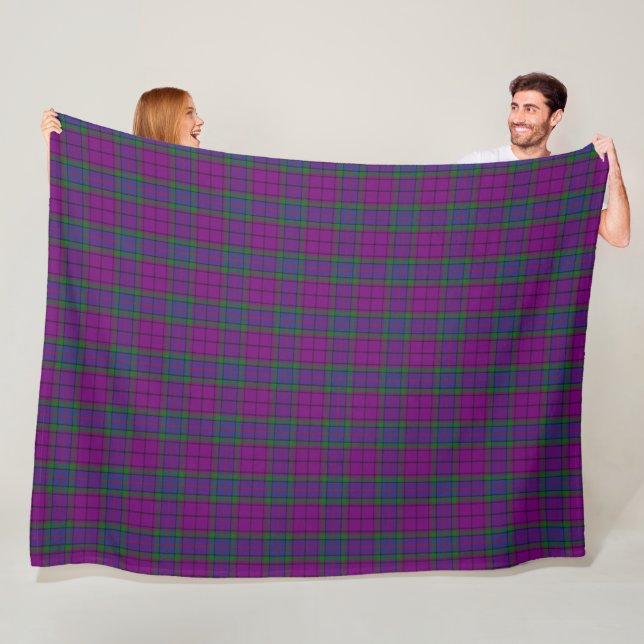 Couverture Polaire Clan Wardlaw Tartan (En situation)