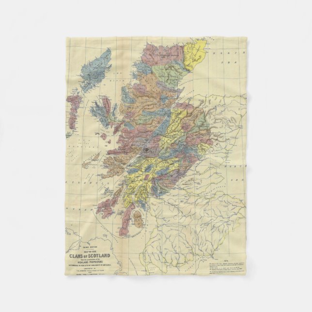 Couverture Polaire Clans Of Scotland Historical Map Locations Des Cla (Devant)