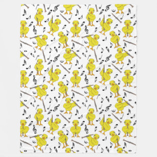 Couverture Polaire Clarinet Chick Clarinets Notes de musique Fleece B