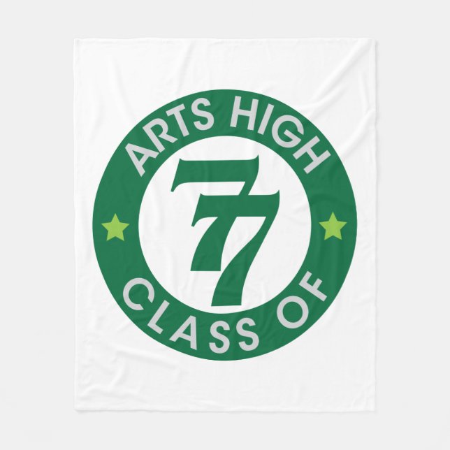 Couverture Polaire Classe Arts High School de 77 Logo (Devant)