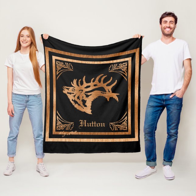 Couverture Polaire Classé Majestic Bull Elk (En situation)