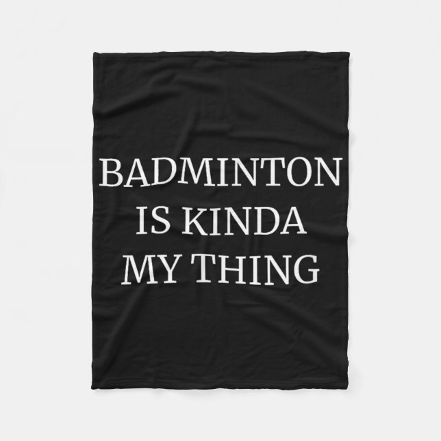 Couverture Polaire Classement de badminton c'est plutôt mon truc  (Devant)