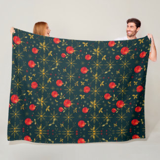 Couverture Polaire Classic Dark Christmas Fleece Throw Blanket