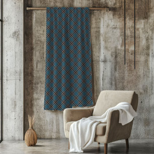 Couverture Polaire Classic Plaid Thon en bleu et gris pour hommes