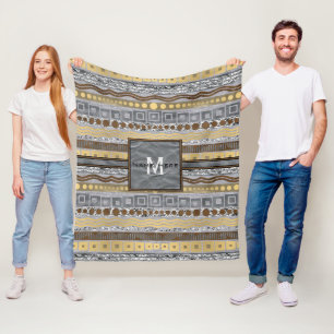 Couverture Polaire Classieux industriel urbain de monogramme mélang